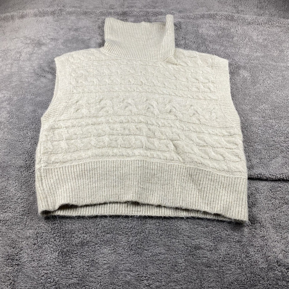 Old Navy Sleeveless Turtleneck Womens Medium Beige‎